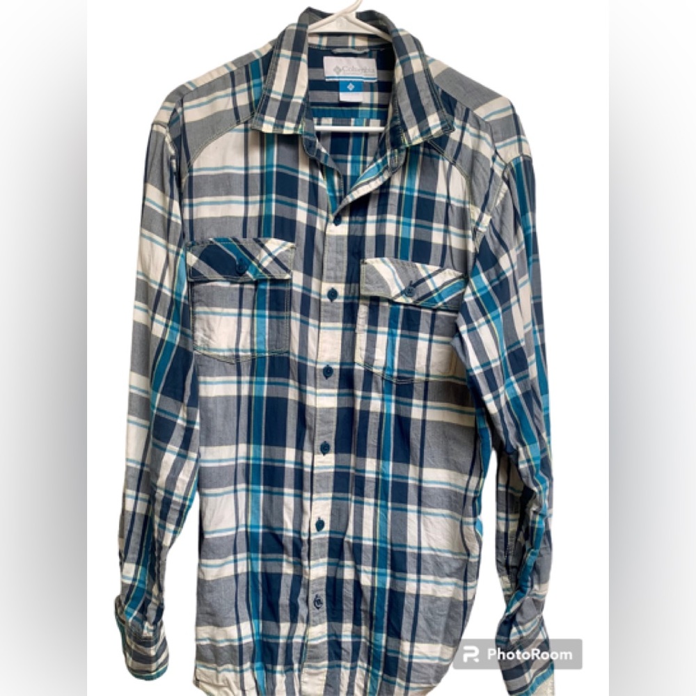 Columbia Sportswear, Men’s long sleeve plaid shirt, Size large